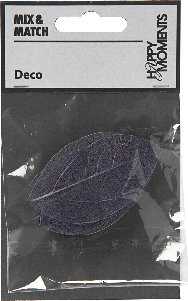 Skeletblade - L 6-8 Cm - Blå - 20 Stk