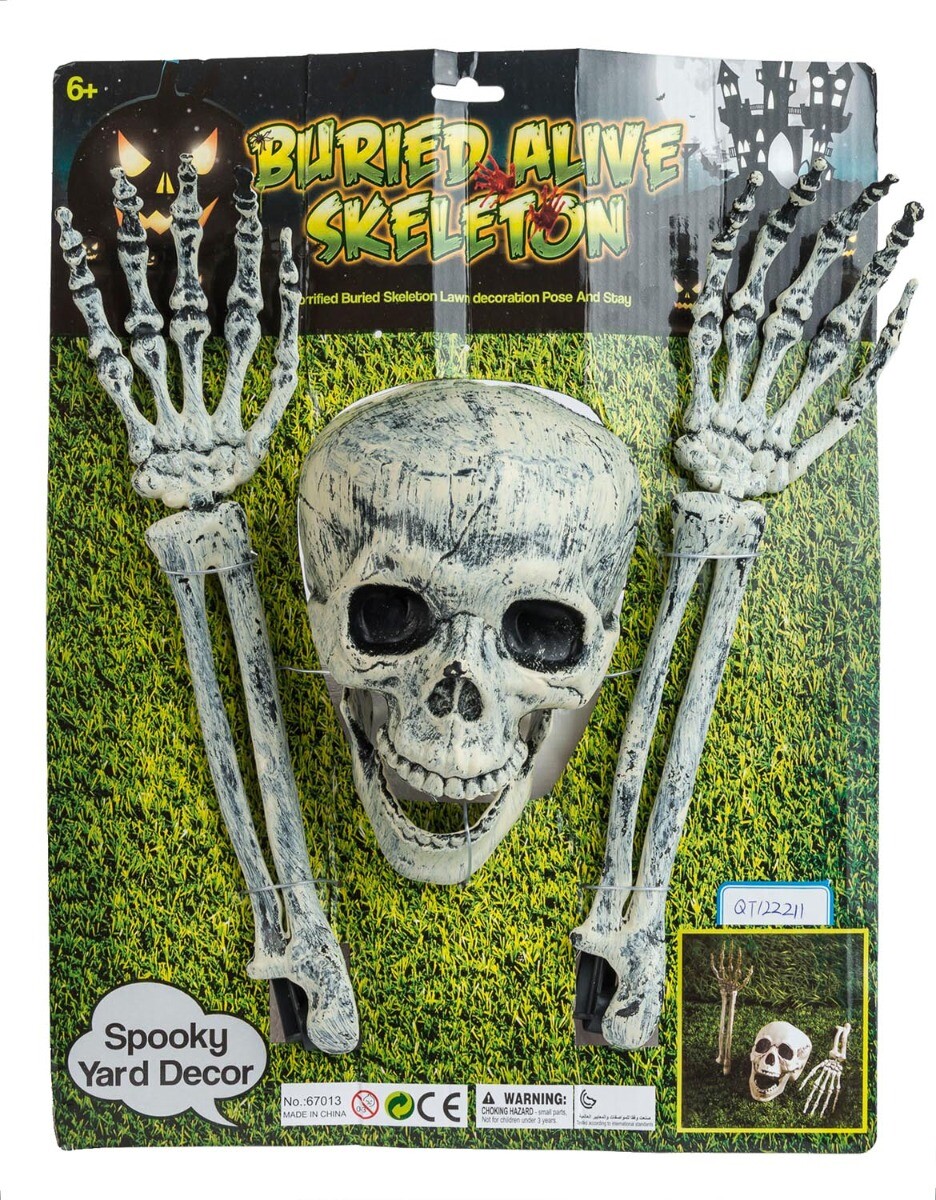 Skelethoved Og Knogler Til Haven - Halloween