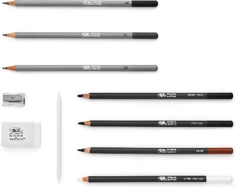 Skitsesæt Med Blyanter Og Tilbehør - Studio Collection - Winsor Newton -
