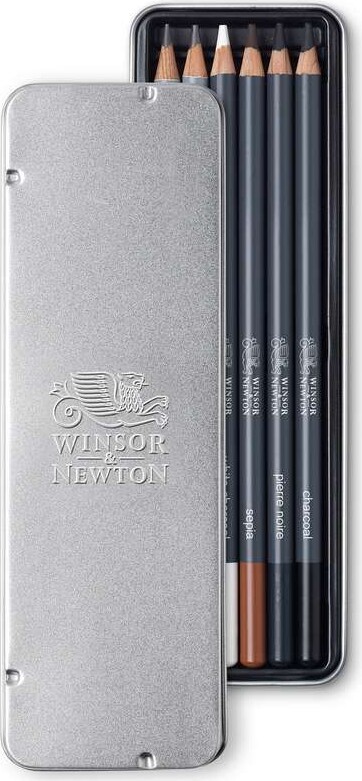 Skitseblyanter - 6 Stk - Studio Collection - Winsor Newton