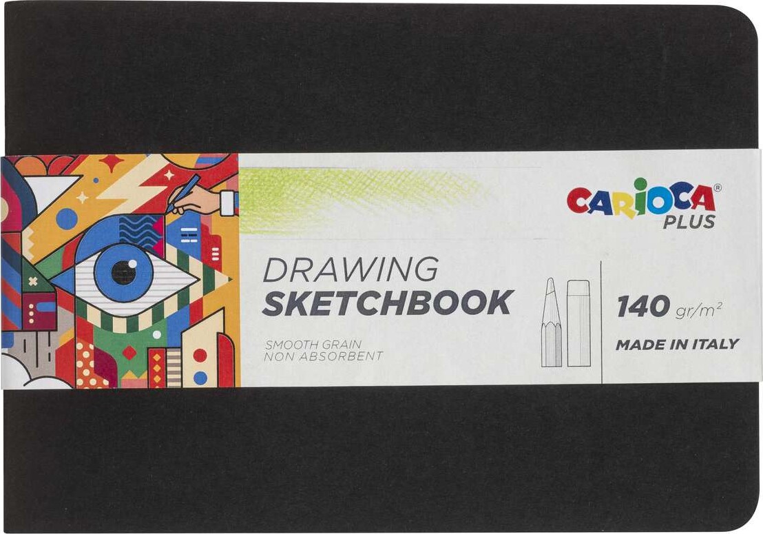 Skitsebog - A5 - Drawing Sketchbook - 20 Sider - Carioca Plus