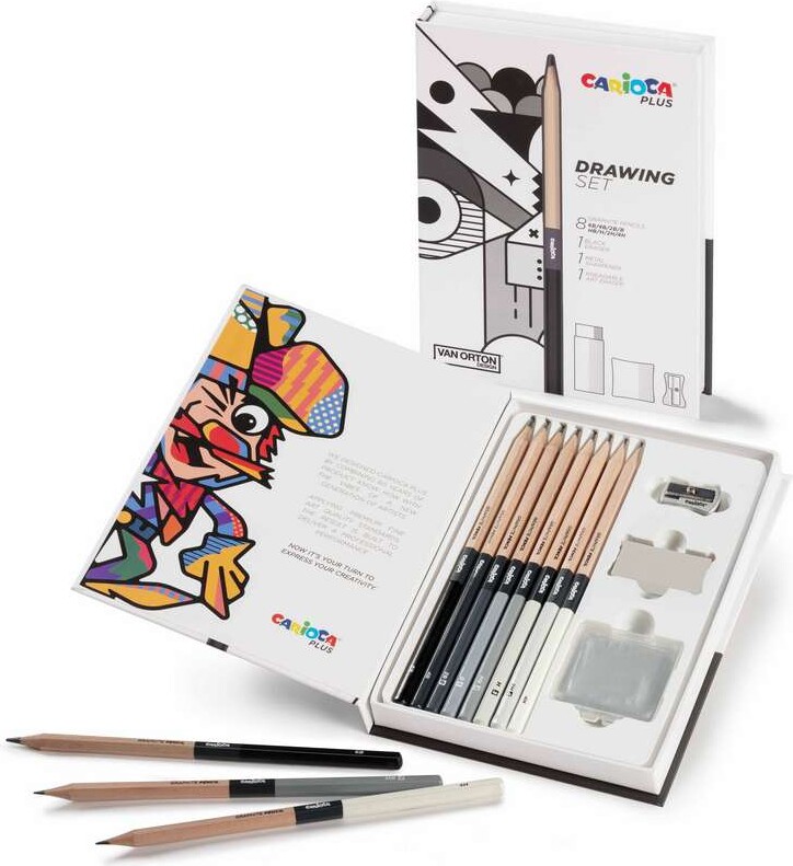 Carioca Plus - Drawing Set - Tegnesæt - 11 Dele