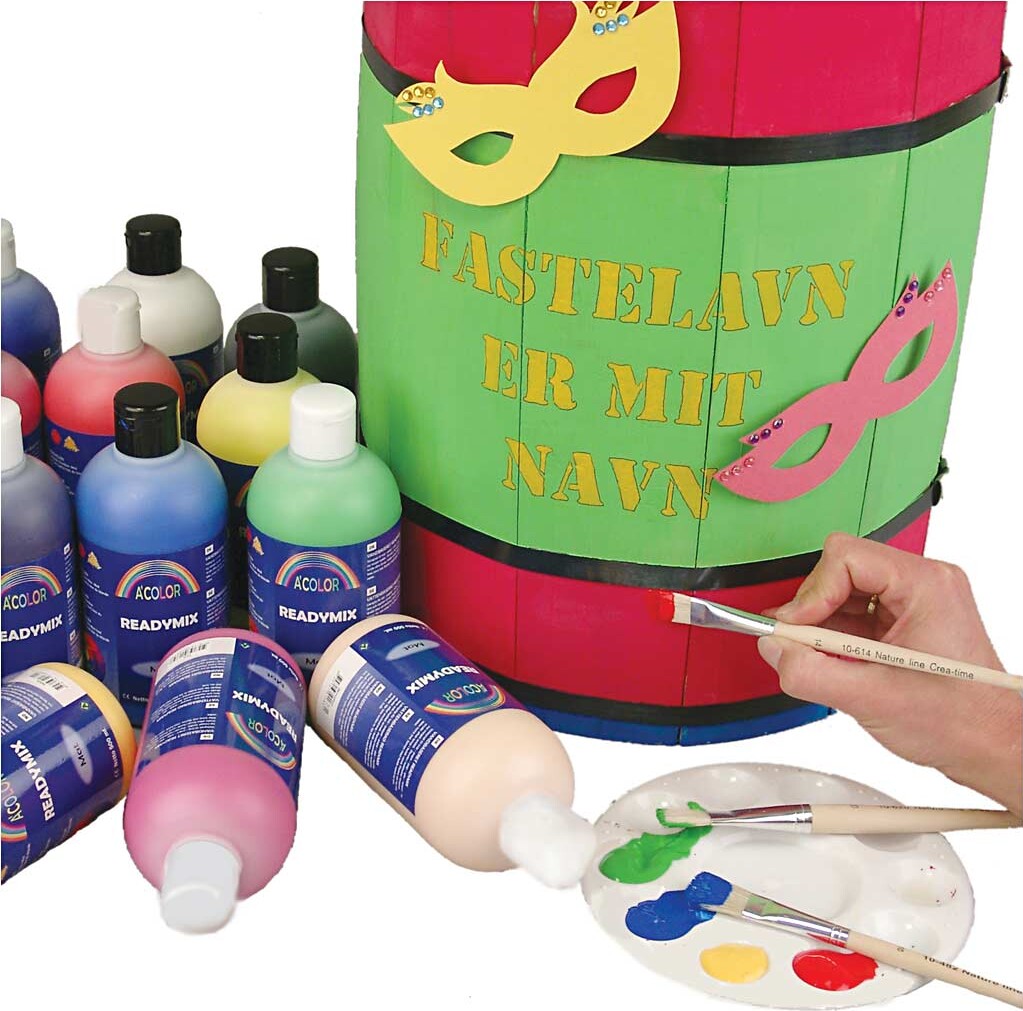 A-Color - Skole Akrylmaling - Mat Sæt - 15X500 Ml