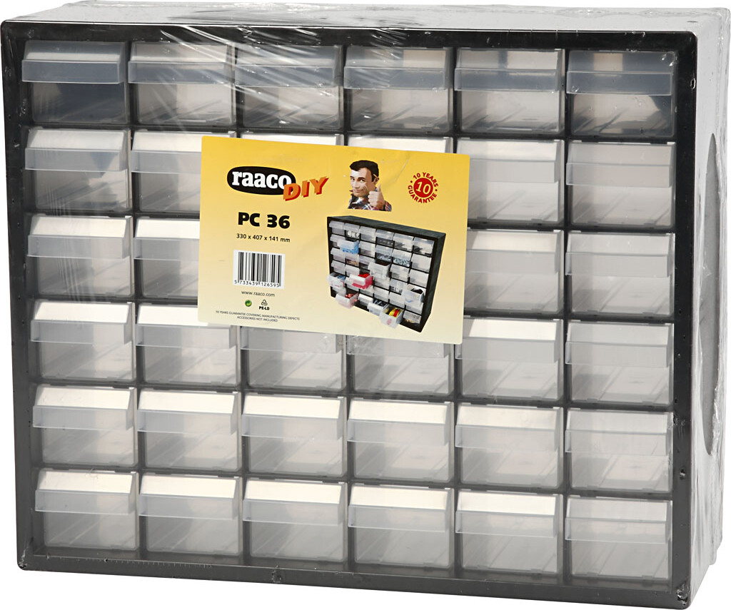 Raaco - Skuffereol - Nr Pc 36 - Plastik - 33X40 7X14 1 Cm