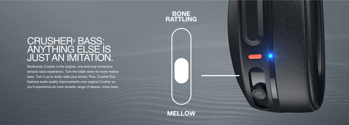 Skullcandy - Crusher Evo Over-Ear Trådløs - Sort