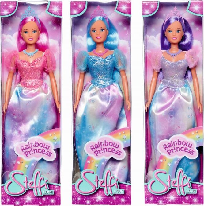 Steffi Love Dukke - Regnbue Prinsesse - 29 Cm - Assorteret