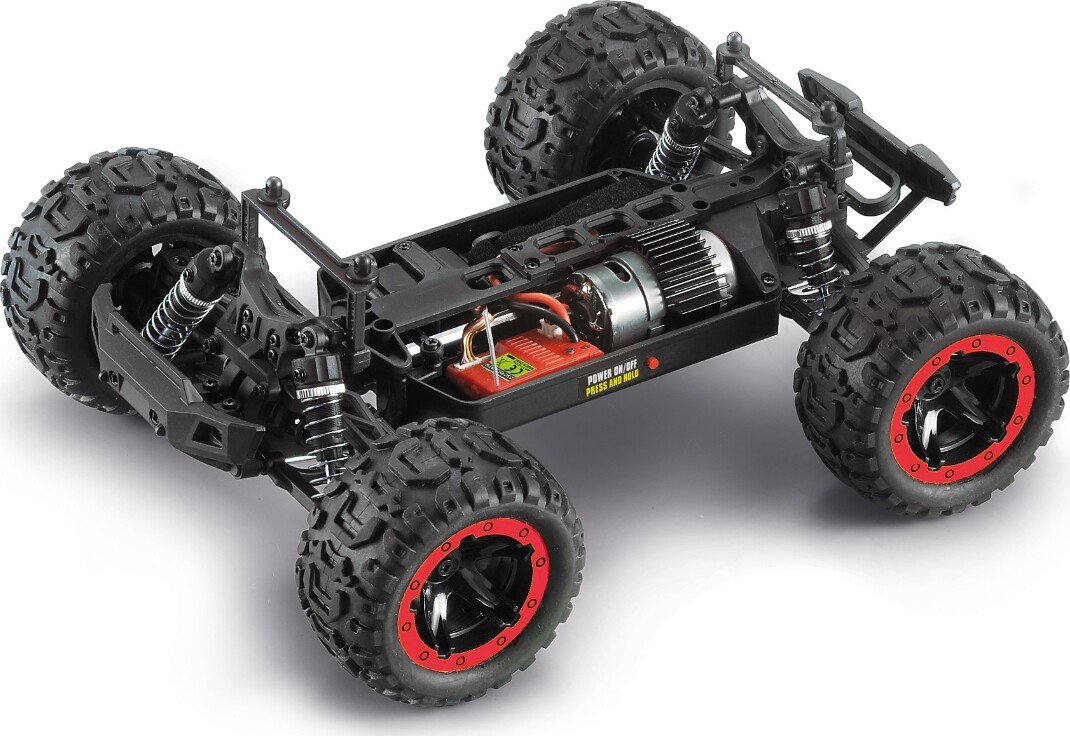 Blackzon - Slyder Monster Truck Fjernstyret - 1 16 - Rød