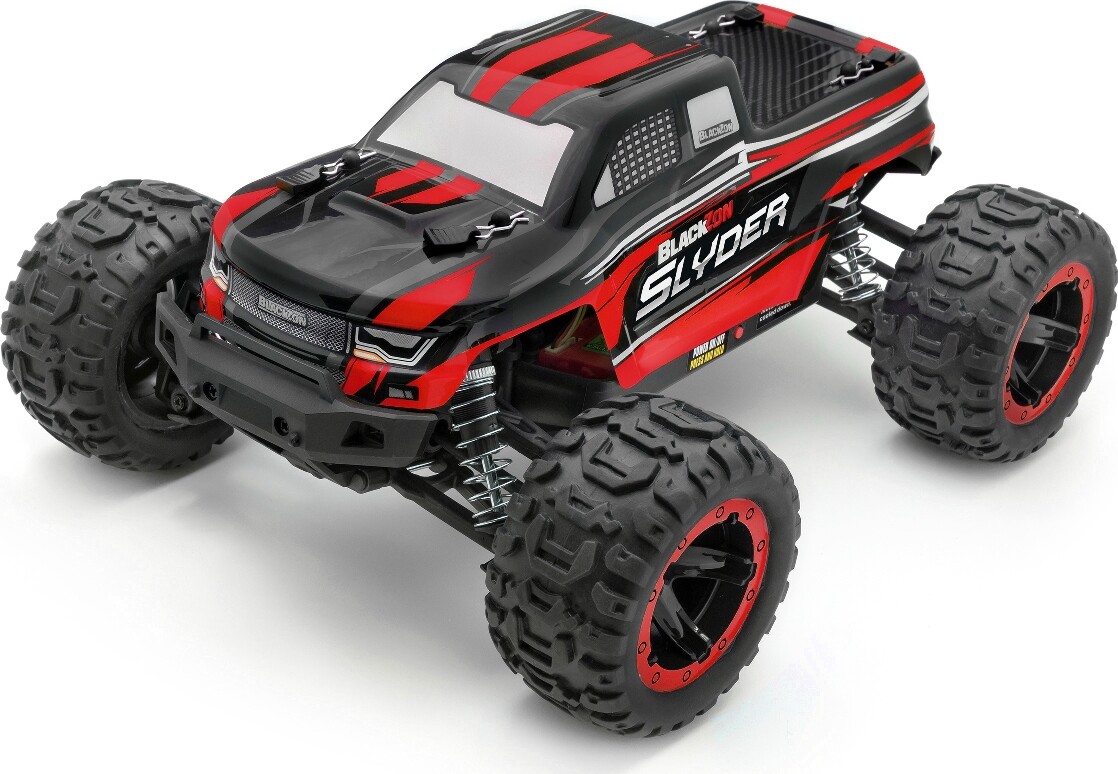 Blackzon - Slyder Monster Truck Fjernstyret - 1 16 - Rød