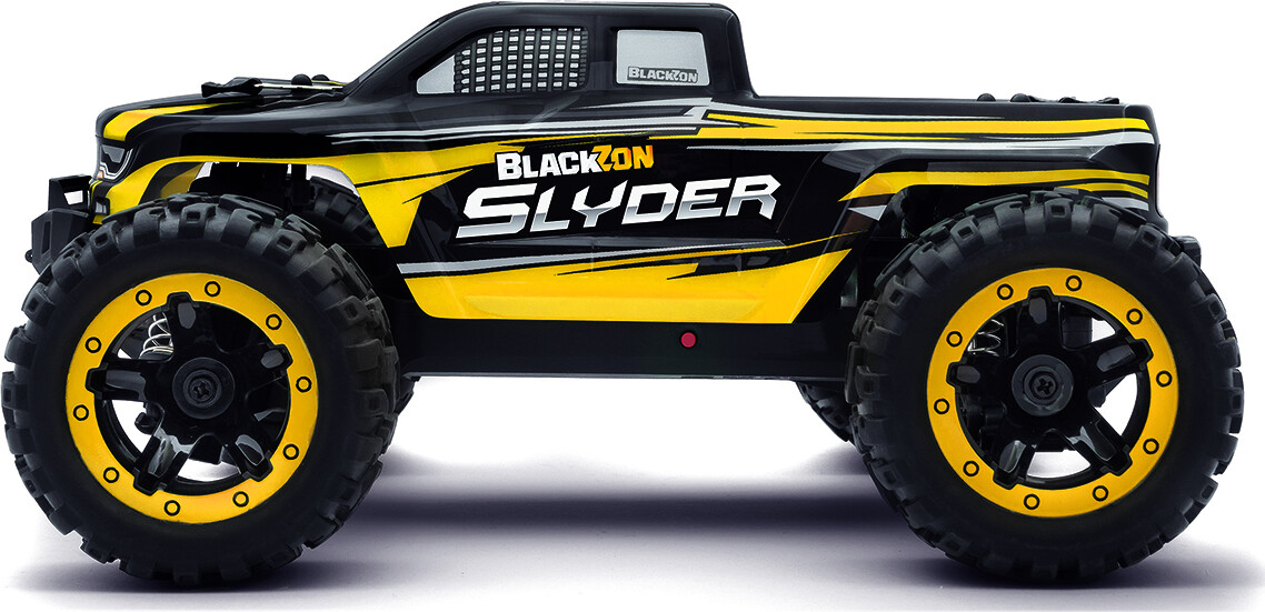 Blackzon - Rc Monster Truck Bil - Slyder Mt 116 4Wd - Gul