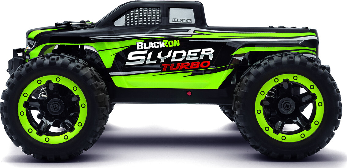 Blackzon - Rc Monster Truck Bil - Slyder Mt Turbo 116 4Wd 2S - Grøn