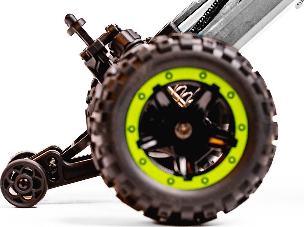 Blackzon - Rc Monster Truck Bil - Slyder Mt Turbo 116 4Wd 2S - Grøn