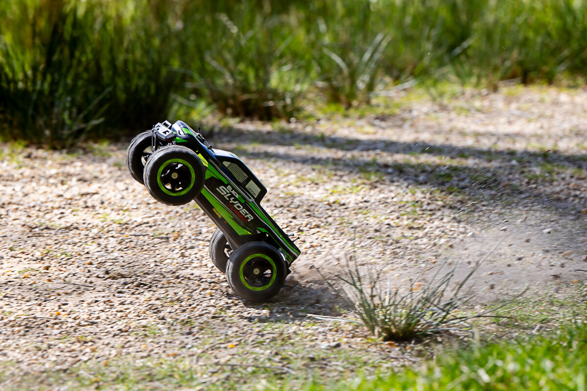 Blackzon - Rc Monster Truck Bil - Slyder Mt Turbo 116 4Wd 2S - Grøn
