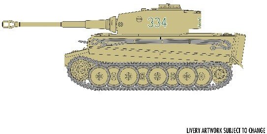 Airfix - Tiger I Tank Byggesæt - 1 72 - A55004