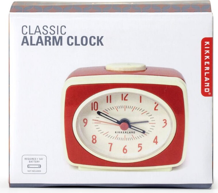 Kikkerland - Retro Vækkeur - Rød