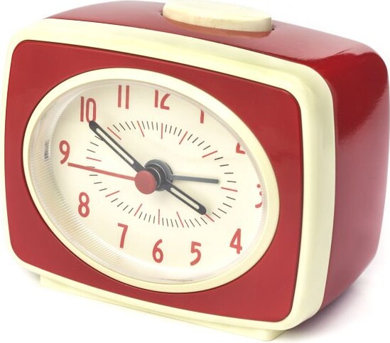 Kikkerland - Retro Vækkeur - Rød