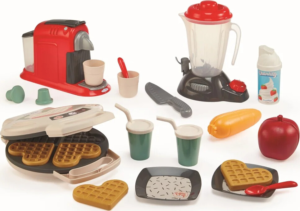 Legemad Sæt I Plastik - 21 Dele - Ecoiffier 100 Chef