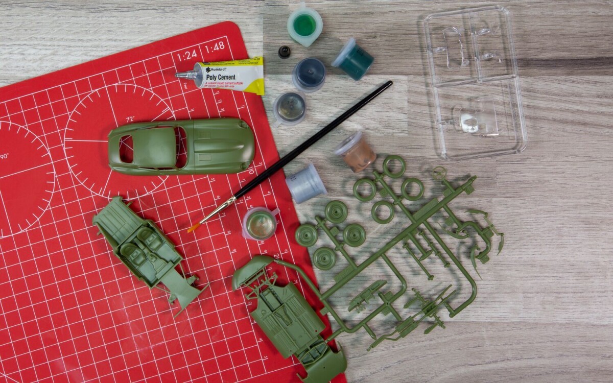 Airfix - Starter Set - Jaguar E-Type Byggesæt - 1 43 - Ja55009