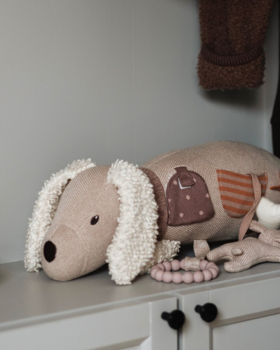 Smallstuff - Aktivitetsbamse - Hund - Lys Rosa