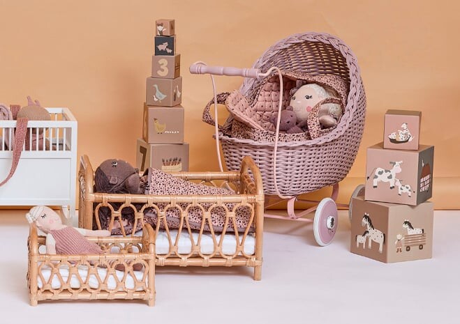 Smallstuff - Sovepose Til Dukke Blomster