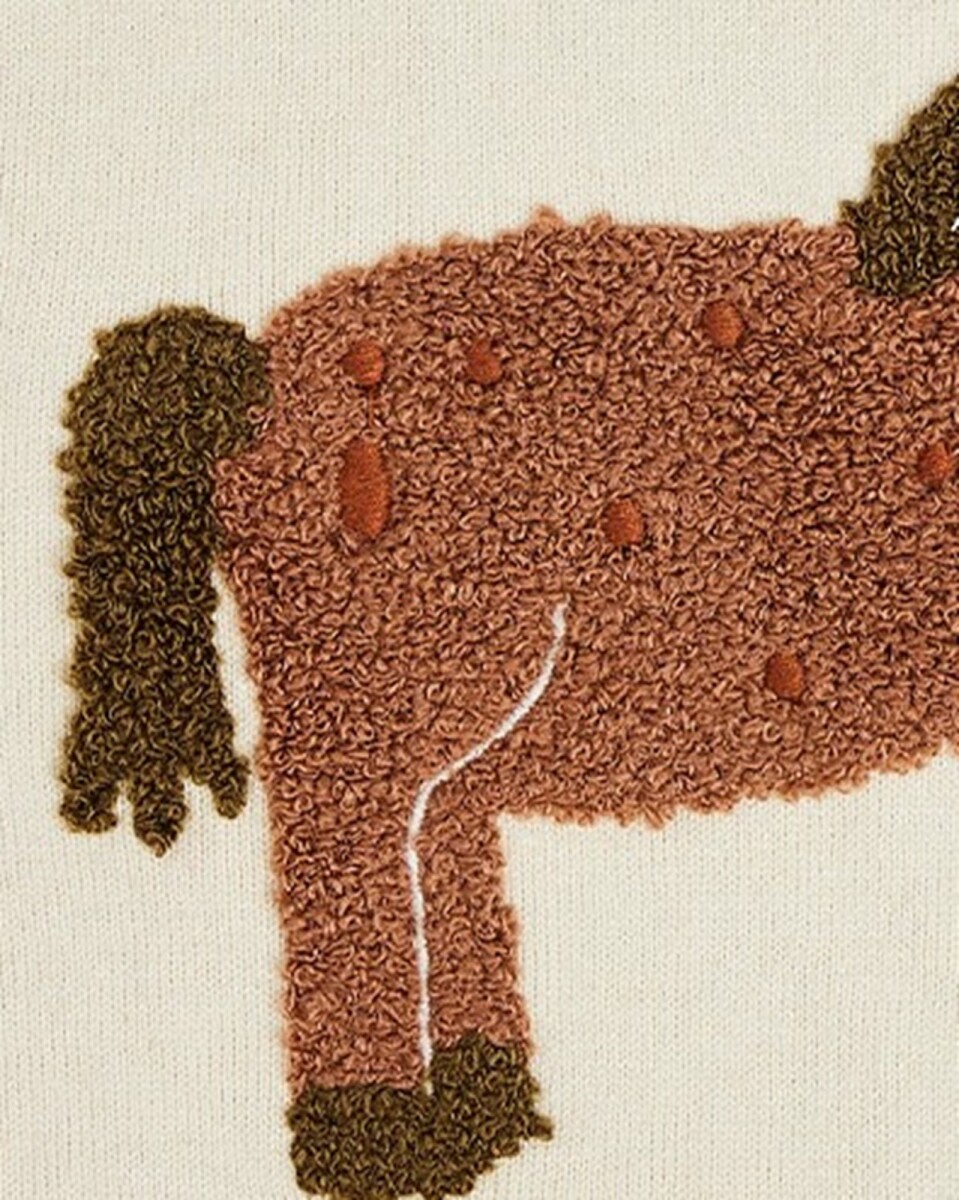 Smallstuff - Vægtæppe Til Børn - Hest - 37X33 Cm
