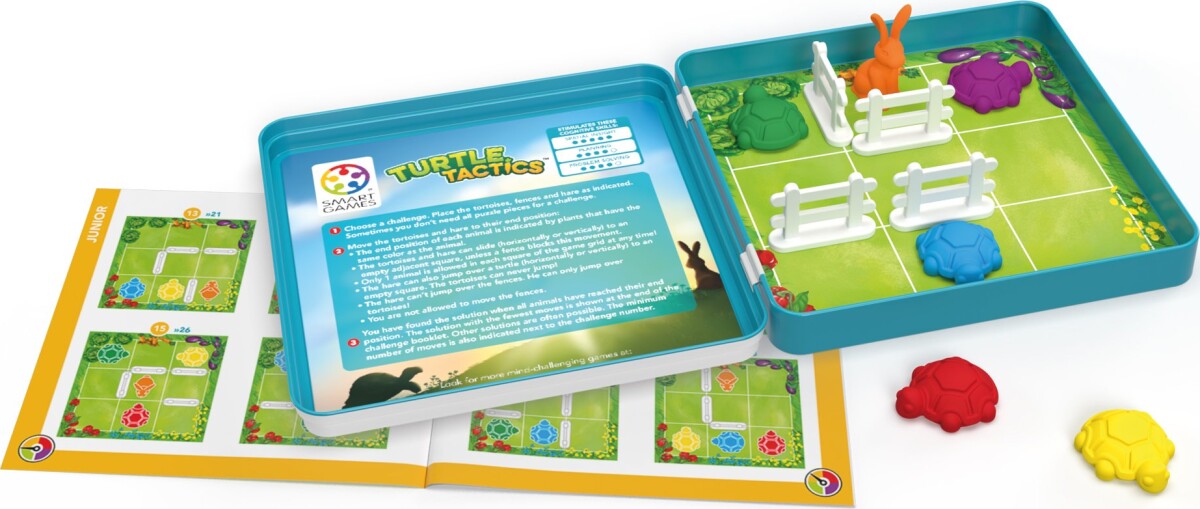 Smartgames - Magnetic Travel Tin - Skildpadde Taktik Nordic