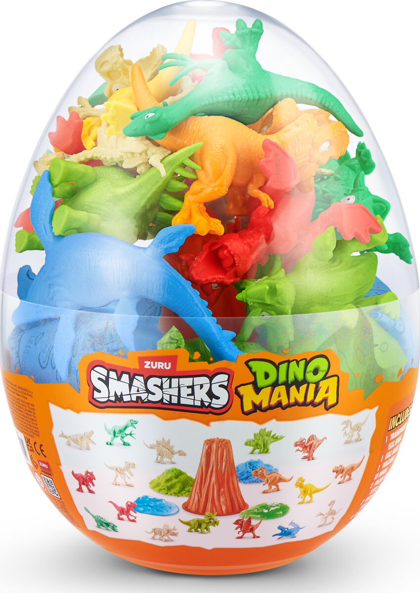Zuru Smashers - Dino Mania Egg - Over 30 Dino Overraskelser