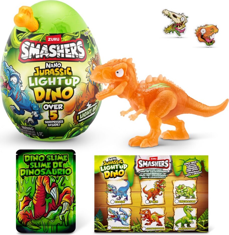 Zuru Smashers - Jurassic Light Up Dino Nano Æg - Series 1