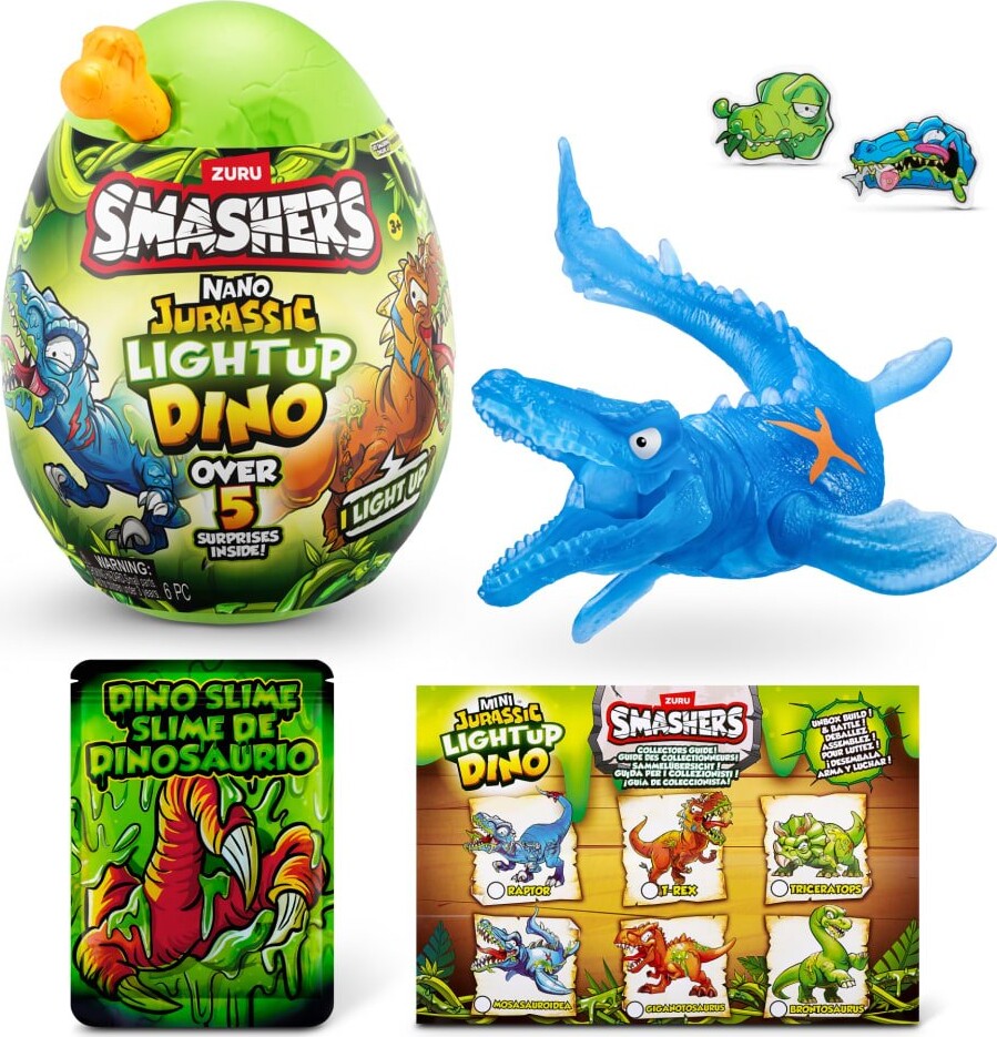 Zuru Smashers - Jurassic Light Up Dino Nano Æg - Series 1