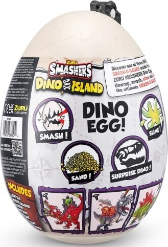 Zuru Smashers - Dino Island Dinosaur Æg Med 10 Overraskelser