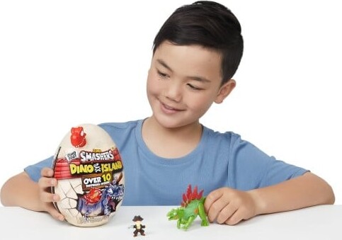 Zuru Smashers - Dino Island Dinosaur Æg Med 10 Overraskelser