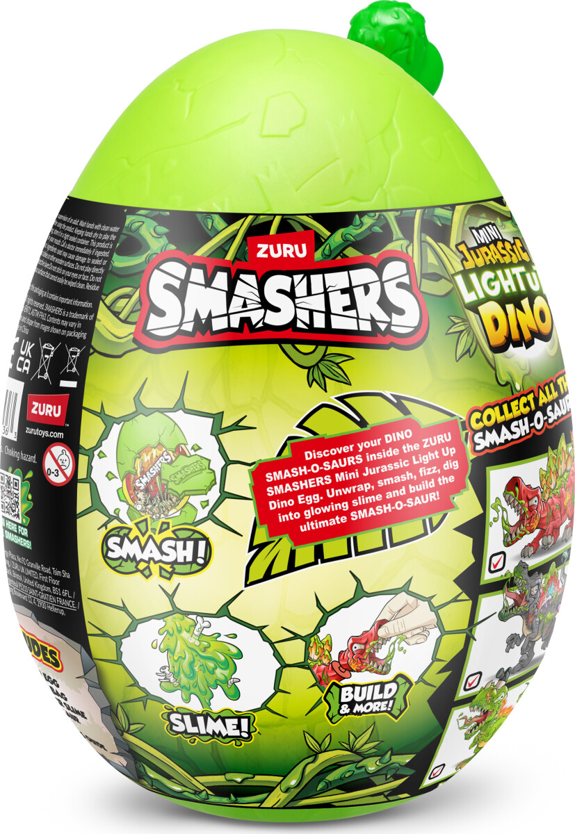 Zuru Smashers - Mini Jurassic Lightup Dino Egg - Overraskelse
