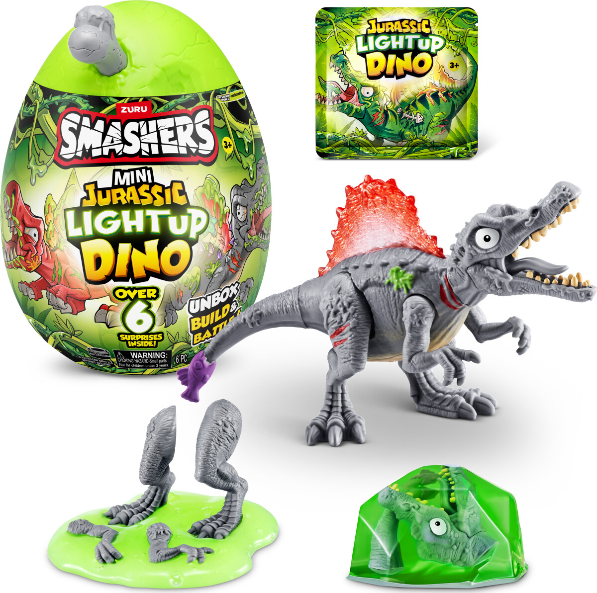 Zuru Smashers - Mini Jurassic Lightup Dino Egg - Overraskelse
