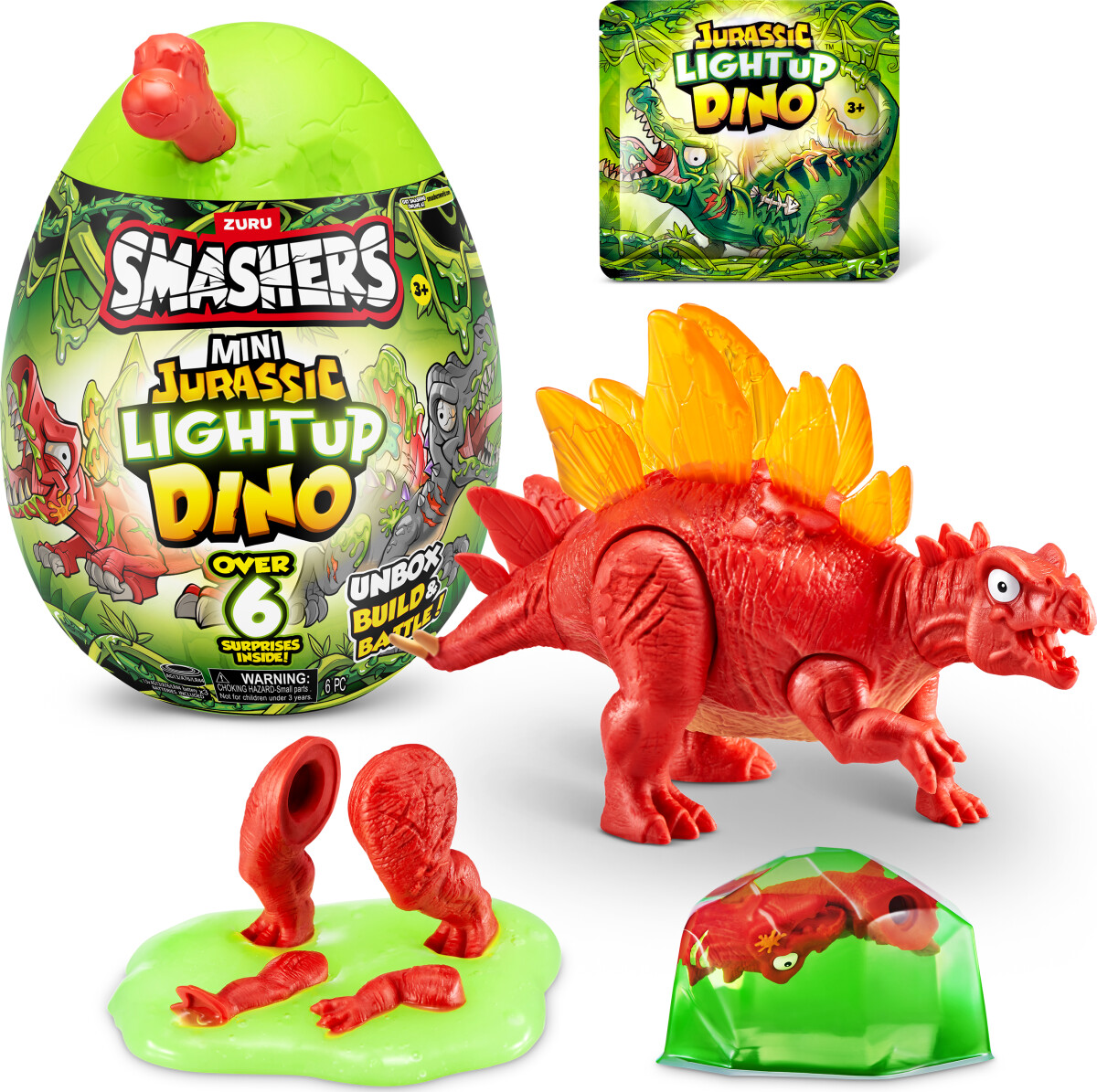 Zuru Smashers - Mini Jurassic Lightup Dino Egg - Overraskelse
