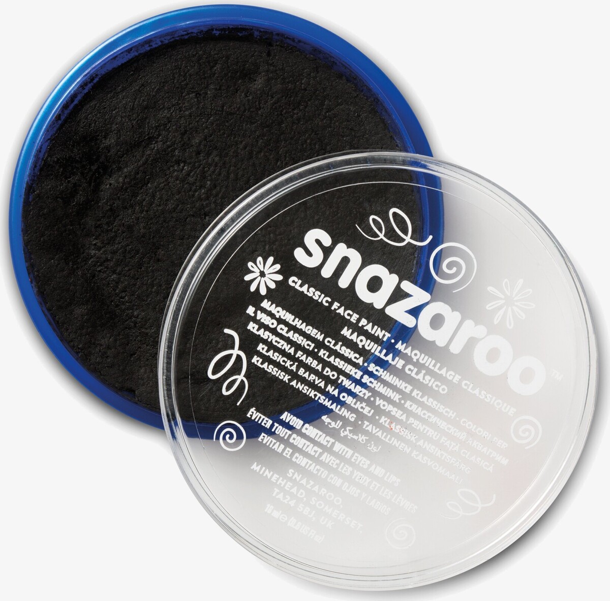 Snazaroo - Ansigtsmaling - Sort - 18 Ml