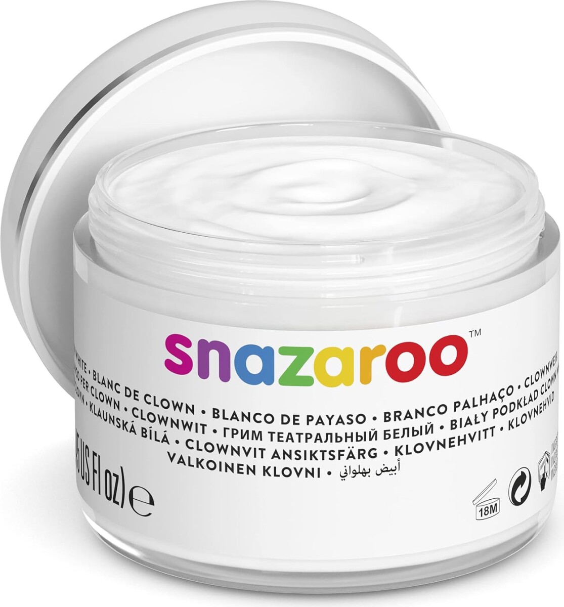 Snazaroo - Ansigtsmaling - Hvid - 250 Ml