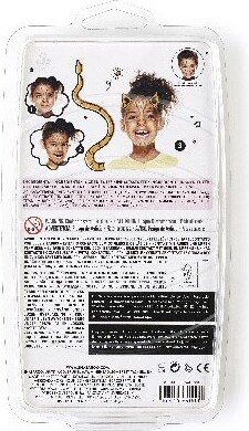 Snazaroo - Ansigtsmaling Sæt Med 3 Stk - Grøn Gul Og Brun