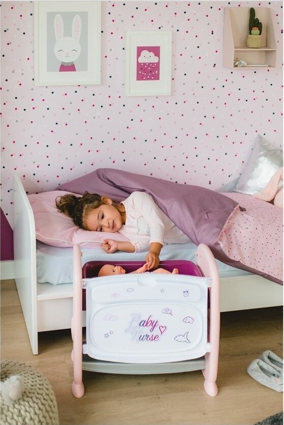 Smoby Baby Nurse - 2-I-1 Dukkeseng Og Puslebord