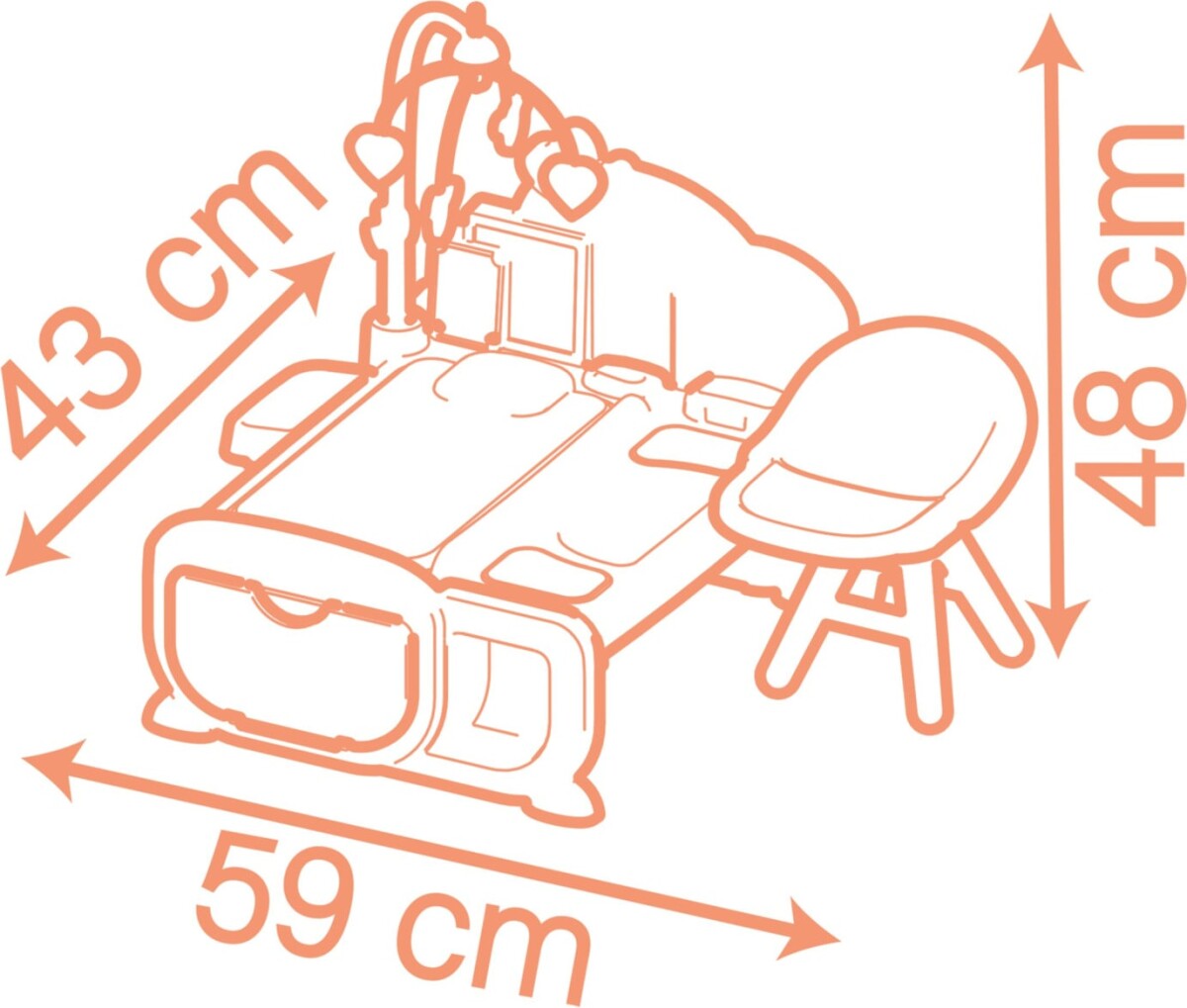 Smoby - Bn Cocoon Børneværelse 3-I-1