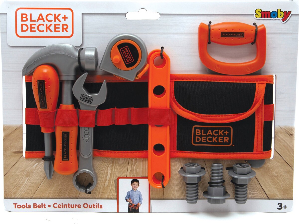 Værktøjsbælte Med Værktøj Til Børn - Black Decker - Smoby