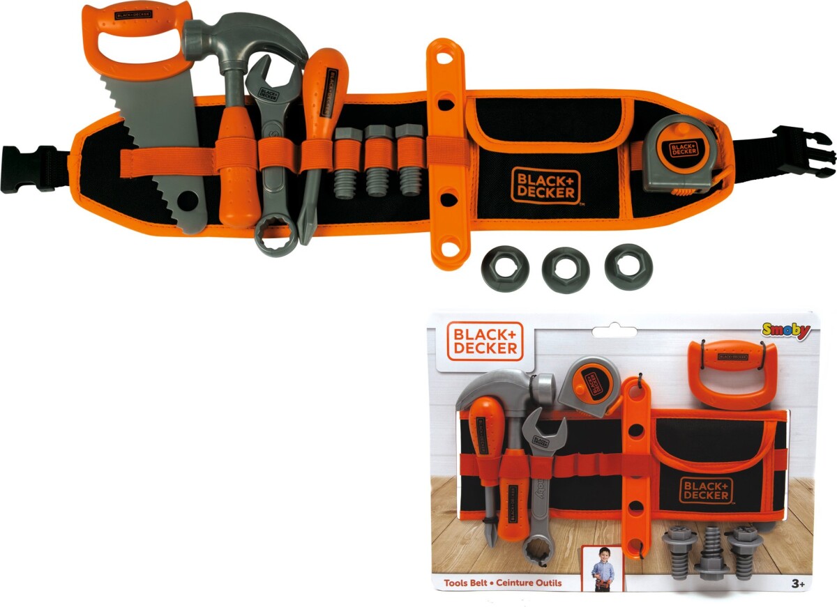 Værktøjsbælte Med Værktøj Til Børn - Black Decker - Smoby
