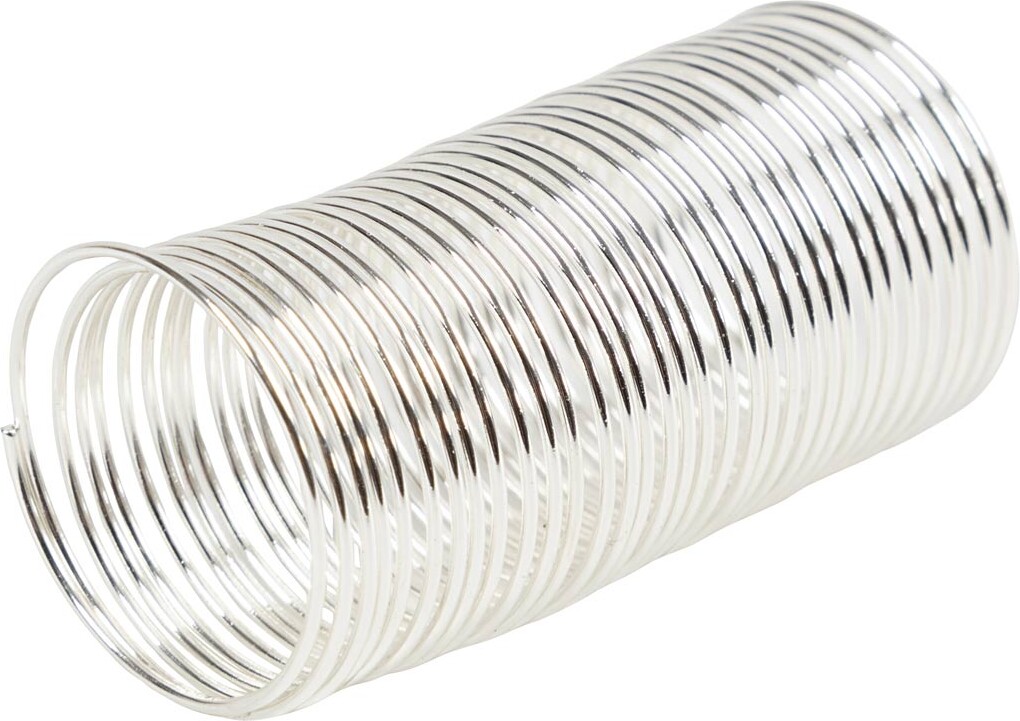 Smykketråd - Tykkelse 1 Mm - Forsølvet - 250M