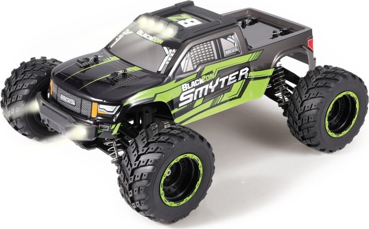 Fjernstyret Monster Truck - Smyter Desert - Grøn - Blackzon - 1 12