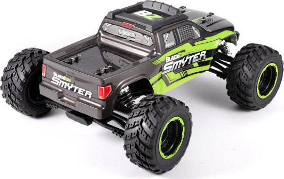 Fjernstyret Monster Truck - Smyter Desert - Grøn - Blackzon - 1 12