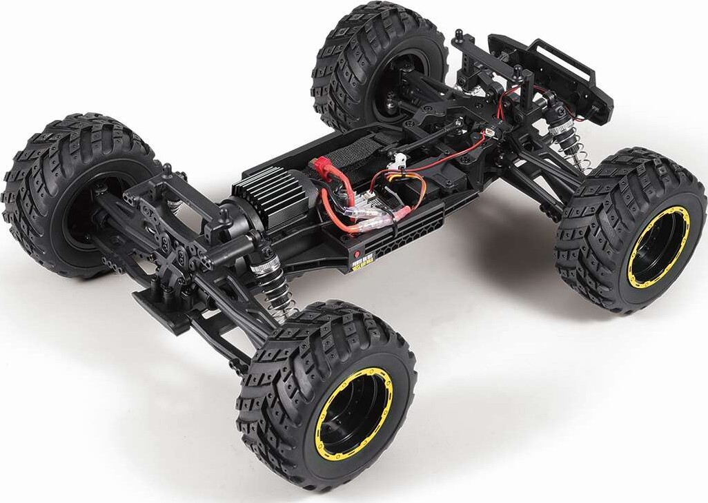 Blackzon - Rc Monster Truck Bil - Smyter Mt 112 4Wd - Gul