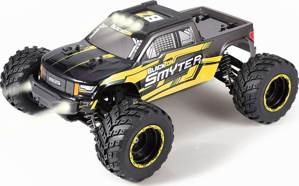 Blackzon - Rc Monster Truck Bil - Smyter Mt 112 4Wd - Gul