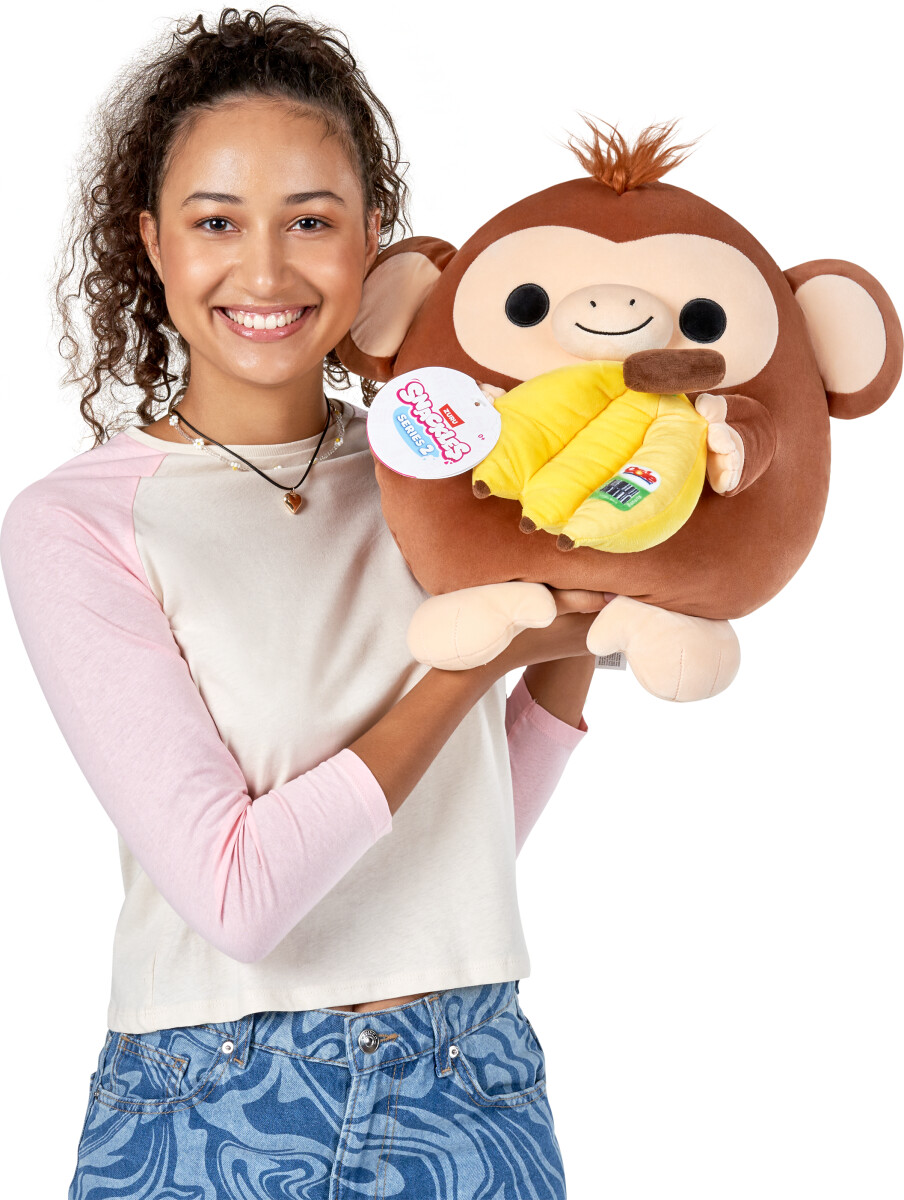 Snackles Bamse - Dole Banan Monkey Riko - Series 2 - 40 Cm