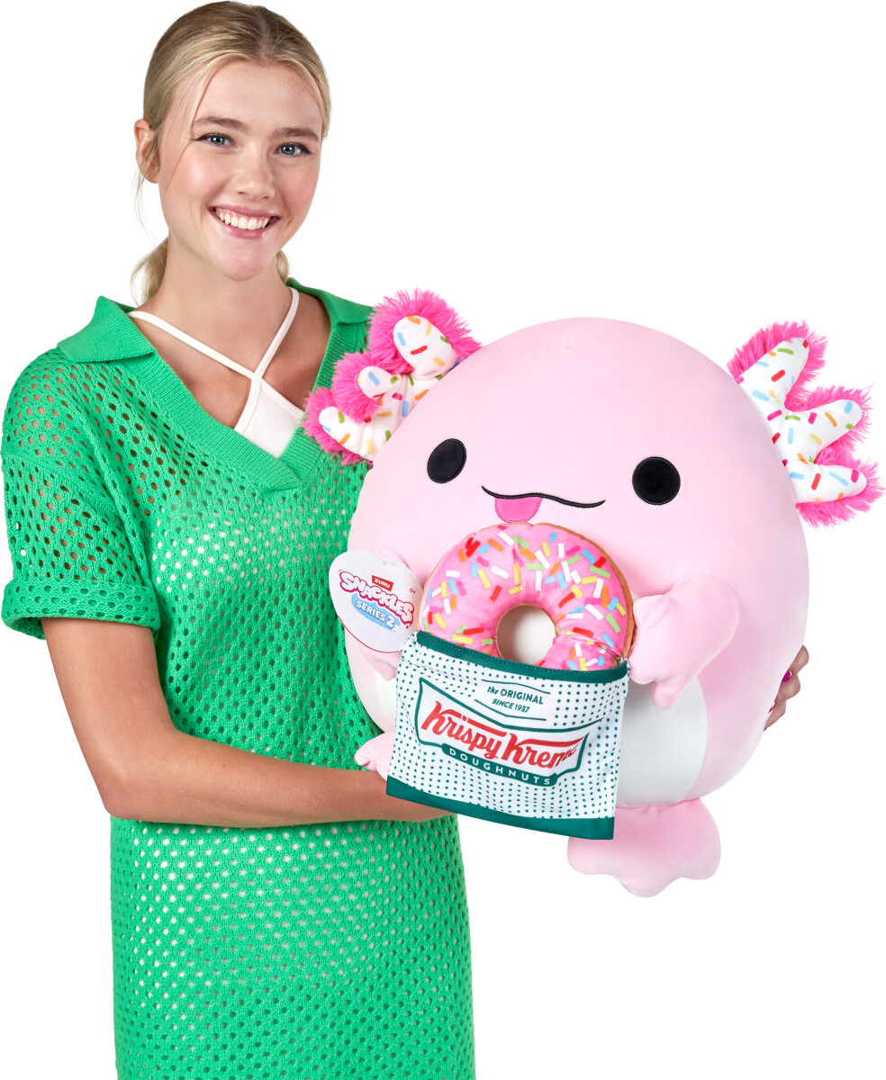Snackles Bamse - Krispy Kreme Axolotl Abbie - Series 2 - 40 Cm