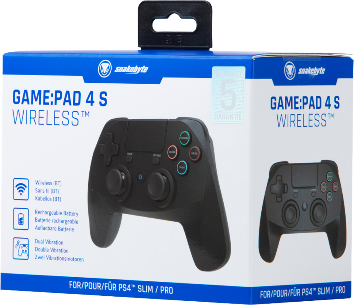 Snakebyte Ps4 Gamepad 4 S Wireless Black