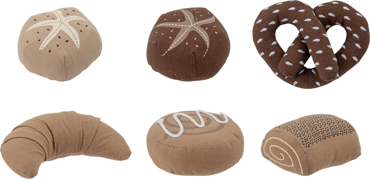 Bloomingville Mini - Snorre - Legemad - Brun - Bomuld - 6 Dele