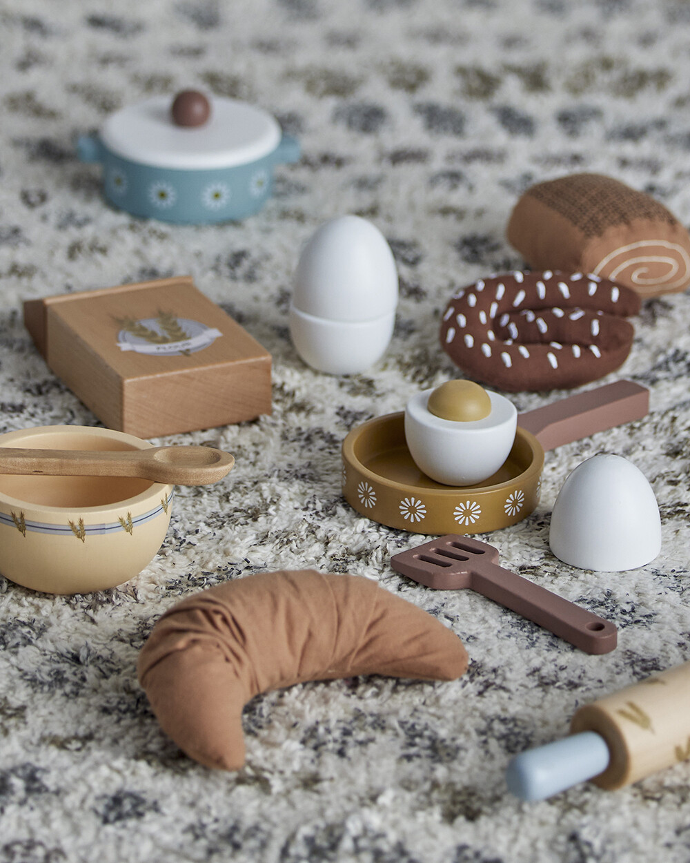 Bloomingville Mini - Snorre - Legemad - Brun - Bomuld - 6 Dele